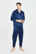 OEM Plus Size Herre Silk Pyjamas Set i Bulk UK