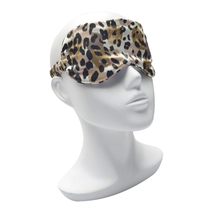 Private Label Leopard mønster Reise Eye Cover Blindfold for Sleeping blokkerer ut lys